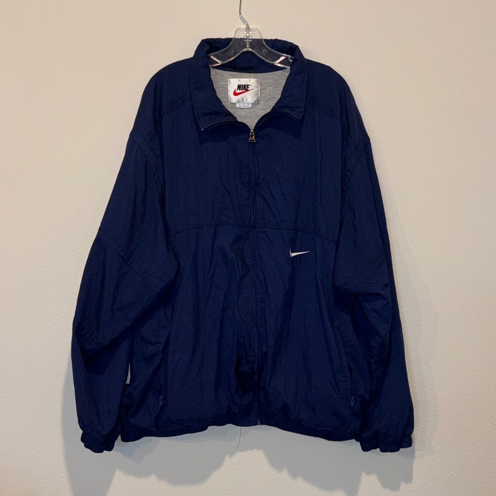 Vintage Nike Navy‎ Blue Windbreaker XXL